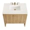 James Martin Vanities Hudson 36in Single Vanity, Light Natural Oak w/ 3 CM White Zeus Top 435-V36-LNO-3WZ - alternate 4
